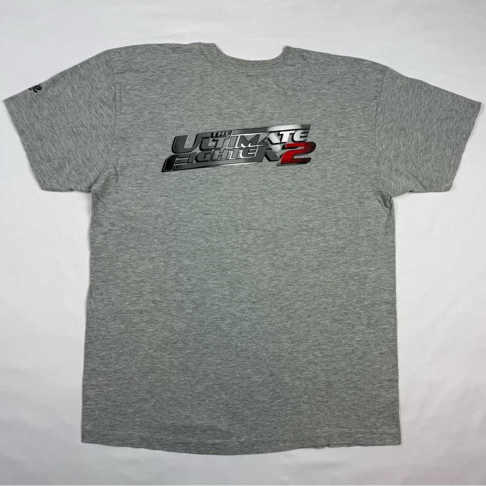 Vtg Ultimate Fighter 2 Spike TV Mens T-Shirt Sz Large Y2K Grey Submit To It A4